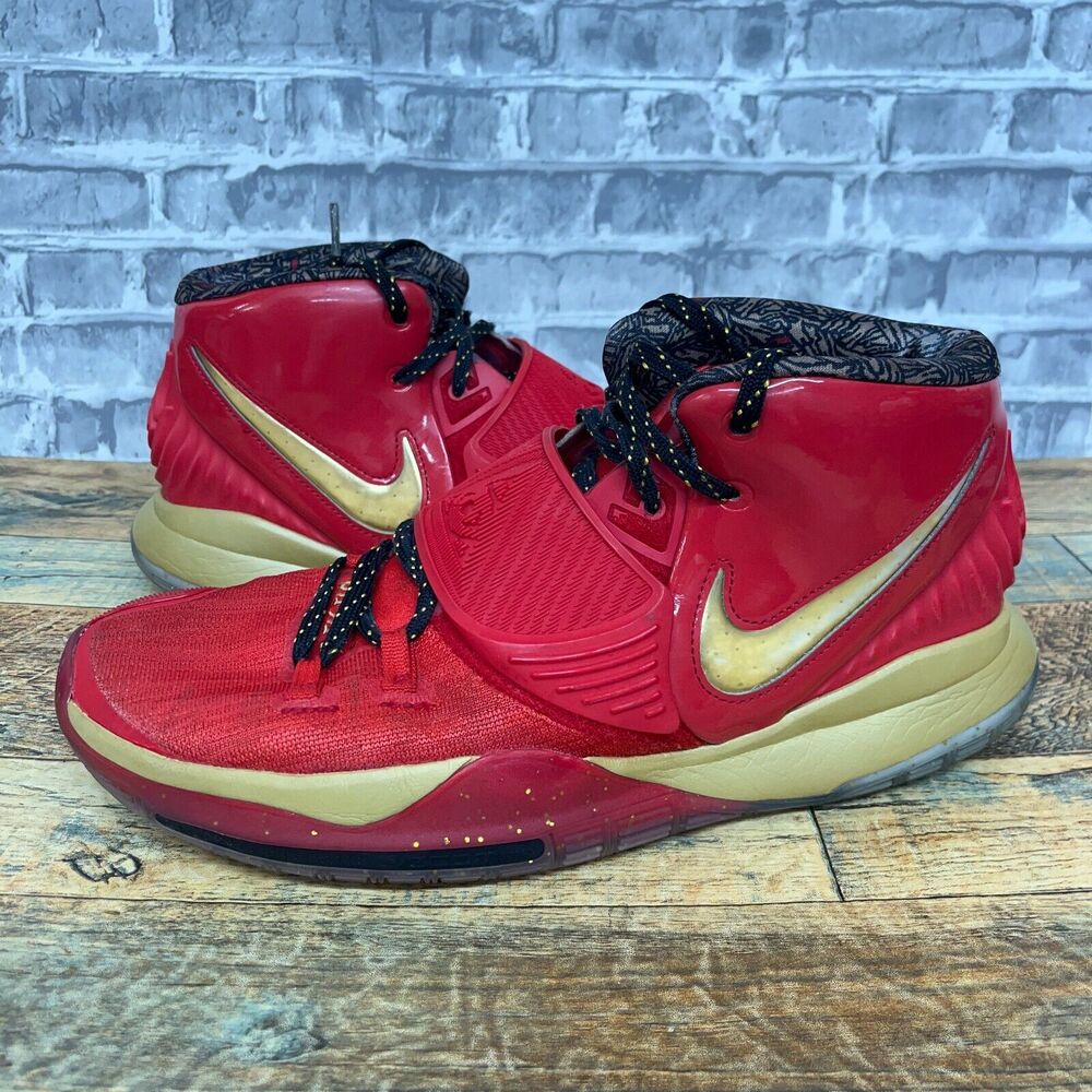 Nike Kyrie 6 All Star Trophies Red Gold Basketball Shoe CD5026-900 Mens Size 12 - Picture 1 of 13